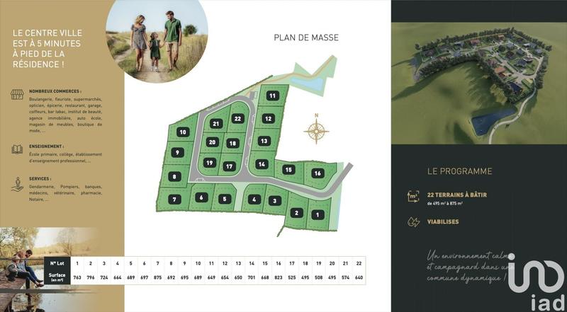 Terrain - 495 m²