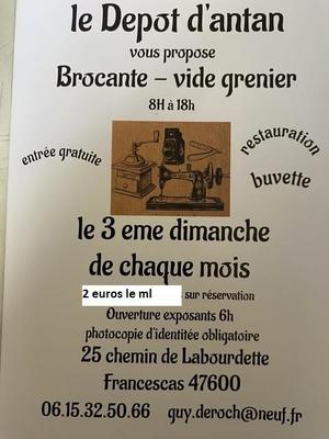 Brocante vide grenier