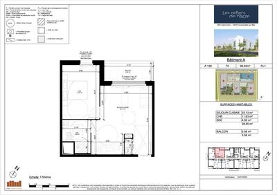 Appartement - 38 m² - 2 pièces