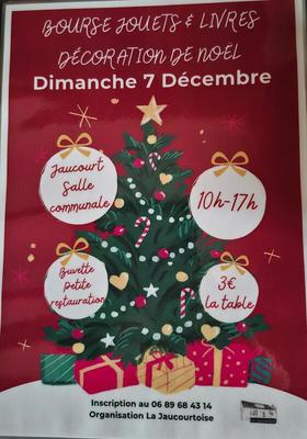 Bourse aux jouets - livres - déco de noël