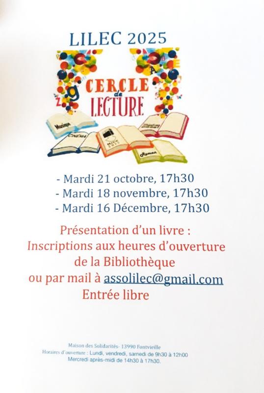 Cercle de Lecture à la Bibliothèque