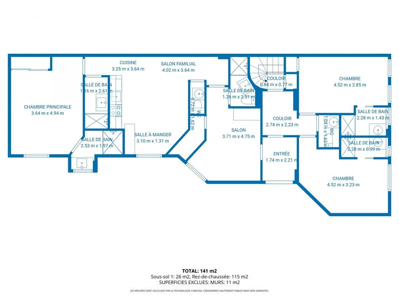 Appartement - 130 m² - 6 pièces