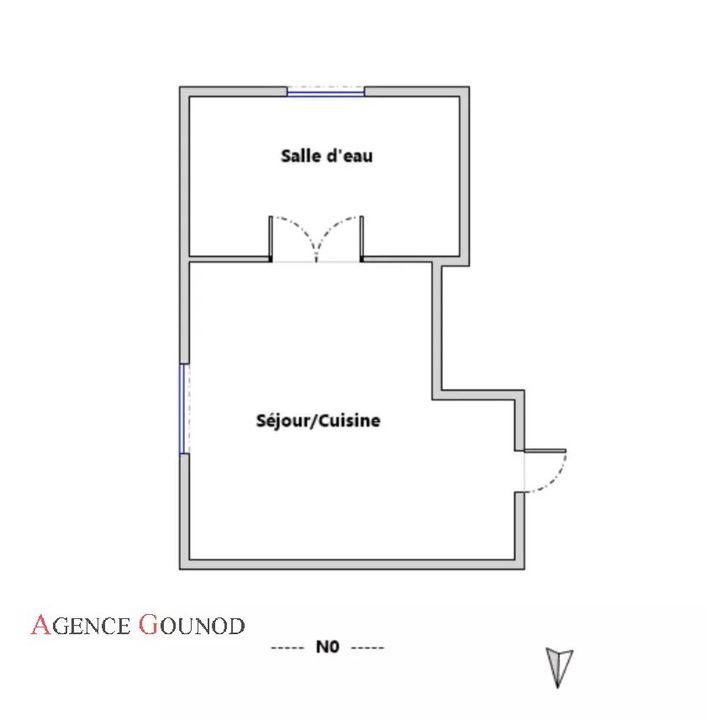 Studio - 11 m² - 1 pièce