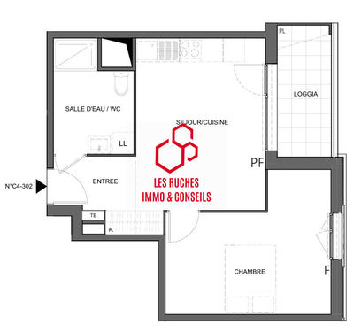 Appartement - 42 m² - 2 pièces