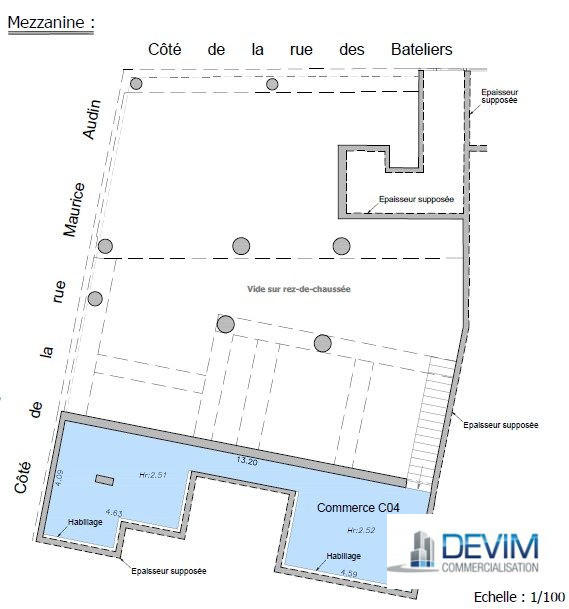 Local commercial - 186 m²