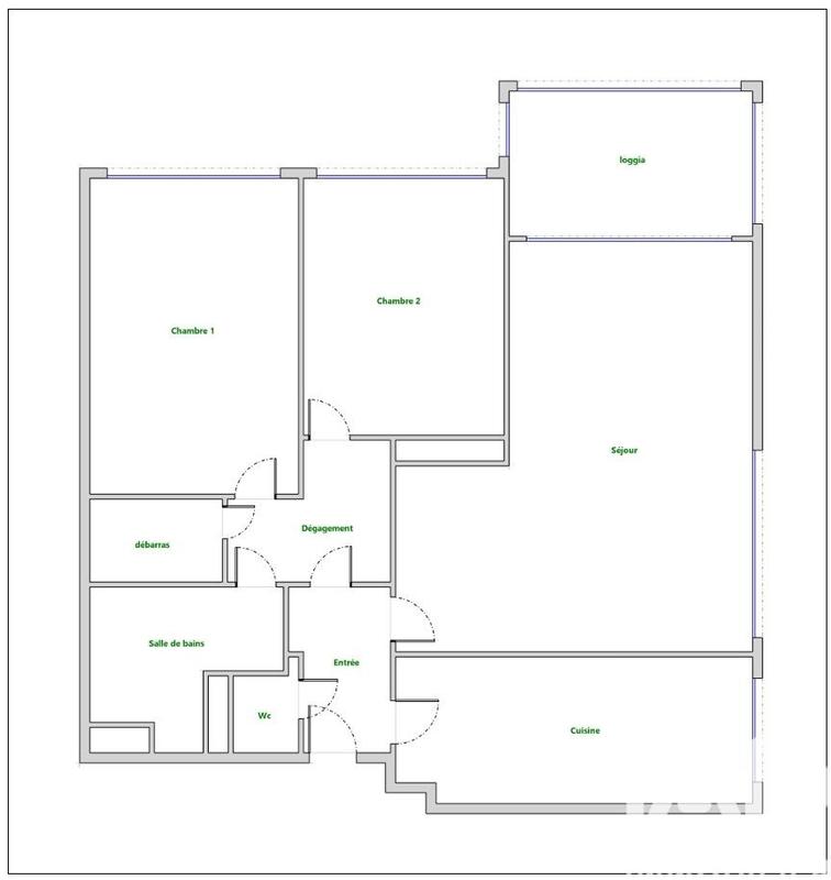 Appartement - 75 m² - 3 pièces
