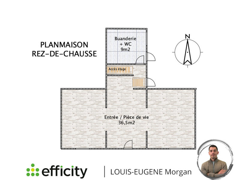 Maison de ville - 145 m² - 6 pièces
