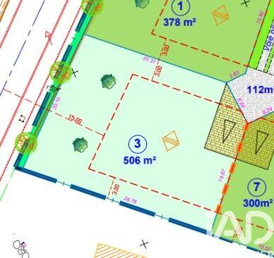 Terrain - 506 m²