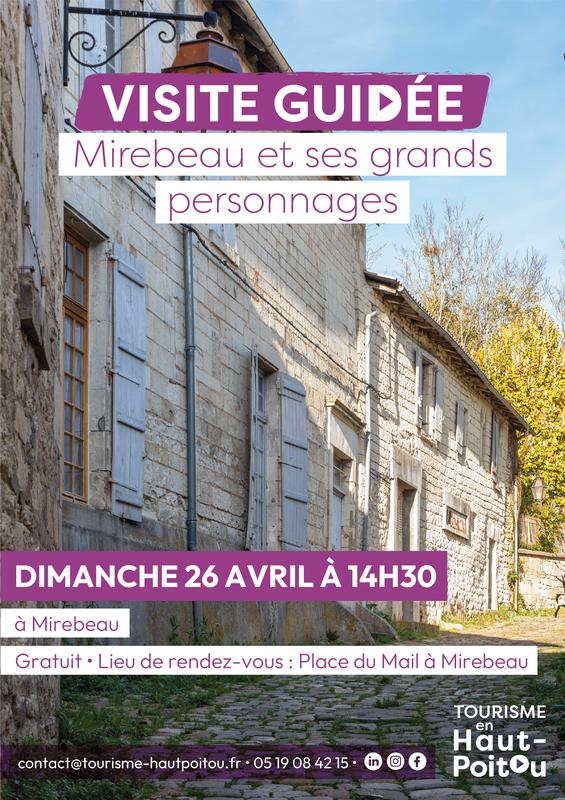 Visite de Mirebeau et ses grands personnages