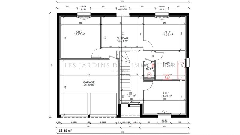 Maison - 136 m² - 4 pièces
