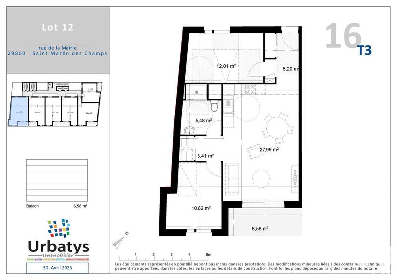 Appartement - 64 m² - 3 pièces