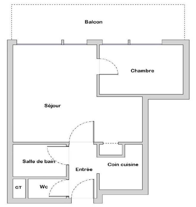 Appartement - 31 m² - 2 pièces