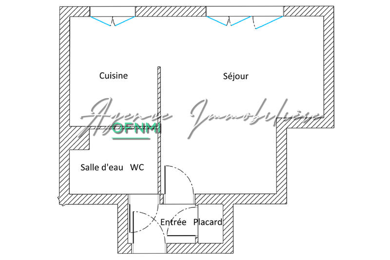 Appartement - 30 m² - 1 pièce