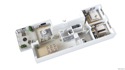 Appartement - 73 m² - 3 pièces