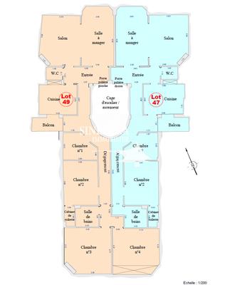 Appartement - 210 m² - 3 pièces