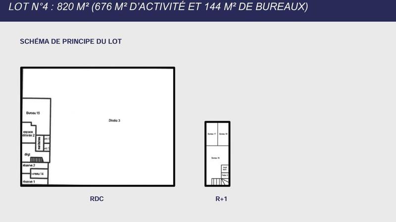 Local d'activité / Entrepôt - 820 m²