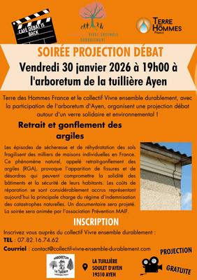 Projection débat sur Gonflement des terres et changements climatiques