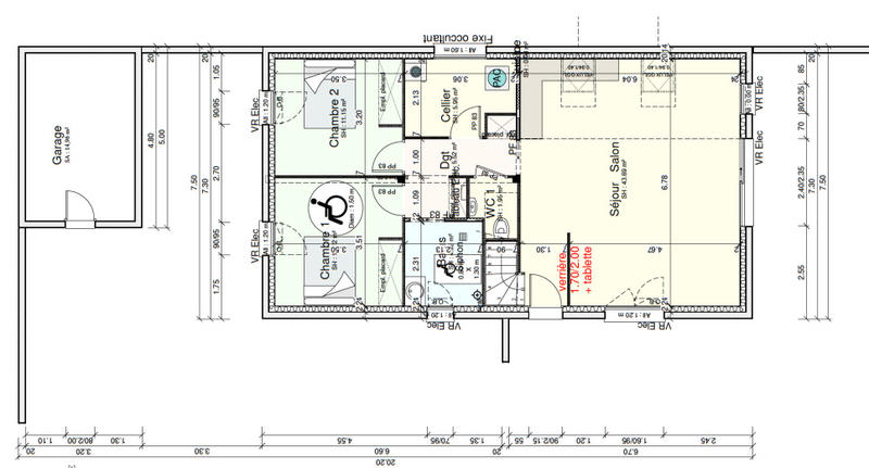 Maison - 103 m² - 3 pièces