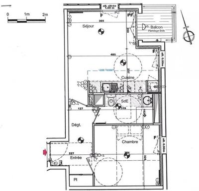 Appartement - 42 m² - 2 pièces