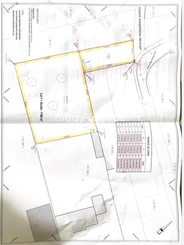 Terrain constructible - 1 160 m²