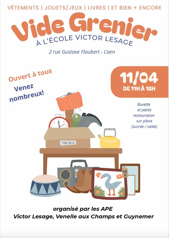 Vide grenier des écoles caen rive droite