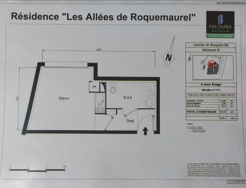 Appartement - 21 m² - 1 pièce