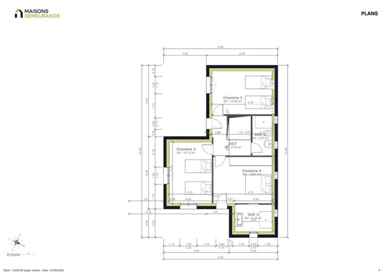 Maison - 113 m² - 6 pièces