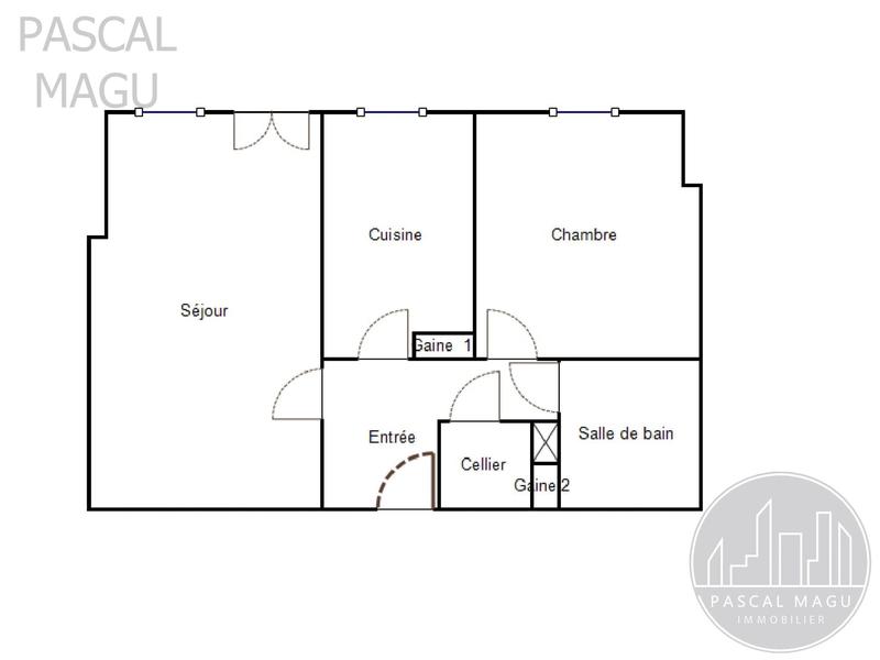 Appartement - 45 m² - 2 pièces