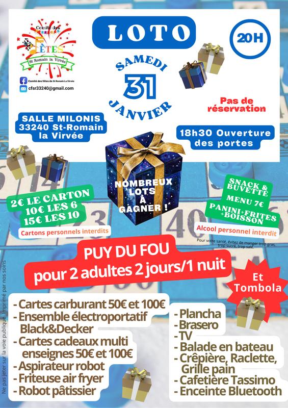Loto du Comité des Fêtes