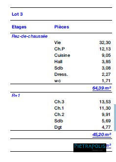 Maison ancienne - 110 m² - 5 pièces