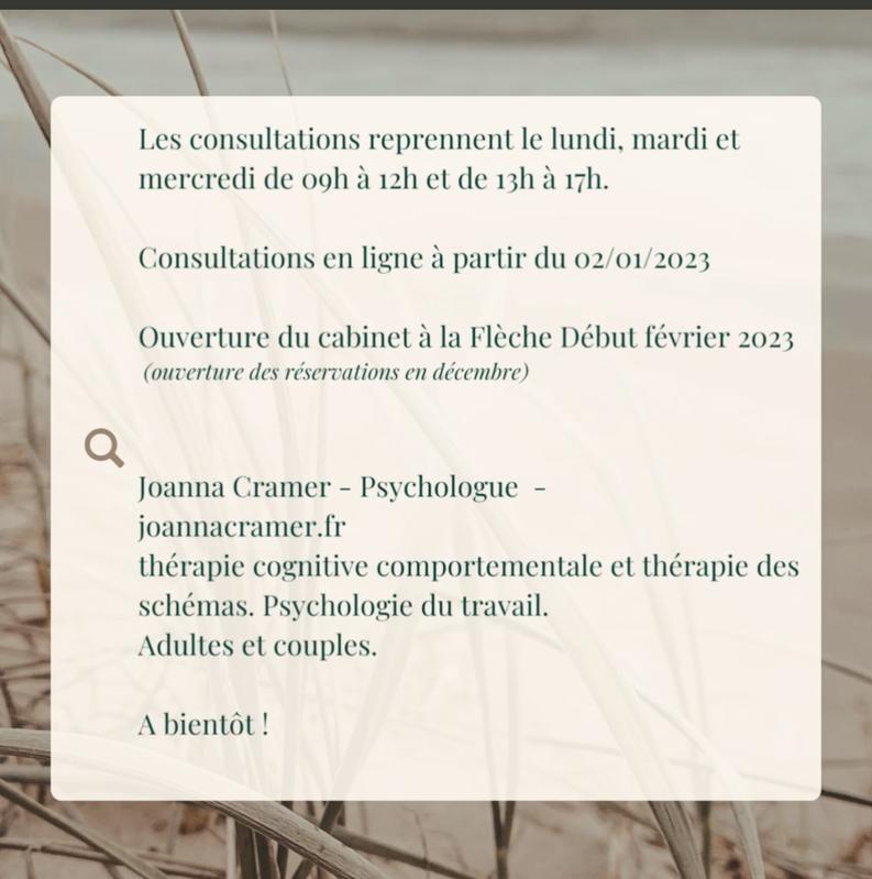 Joanna cramer psychologue