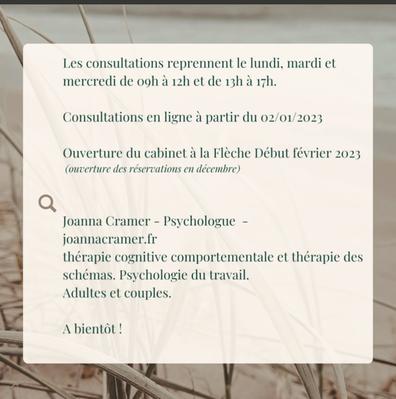 Joanna cramer psychologue