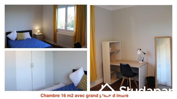 Chambre - 17 m² - 1 pièce