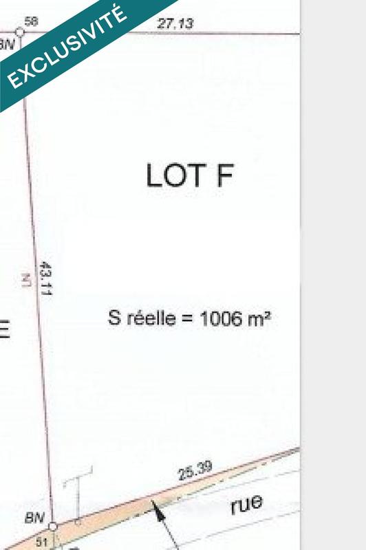 Terrain - 1 006 m²