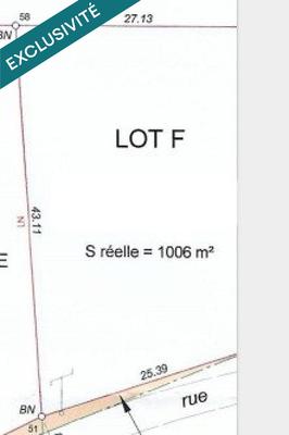 Terrain - 1 006 m²