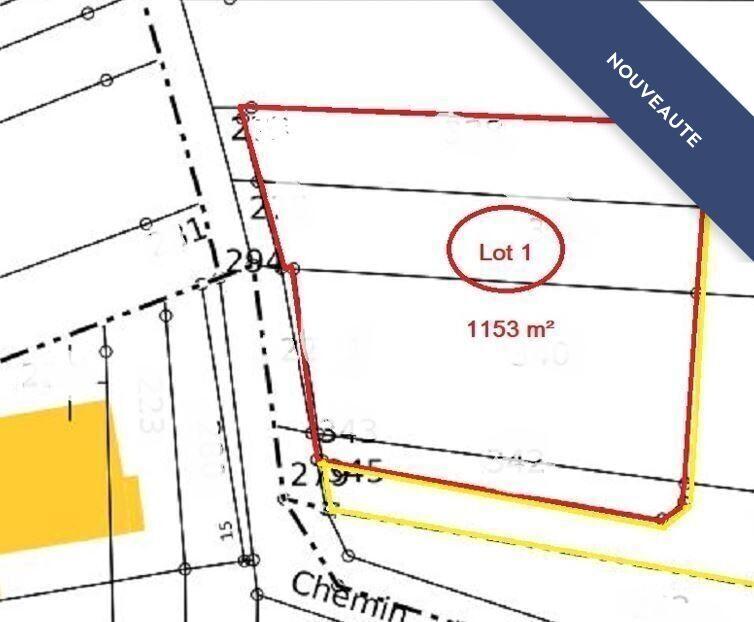 Terrain - 1 153 m²