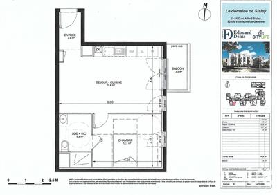 Appartement - 43 m² - 2 pièces