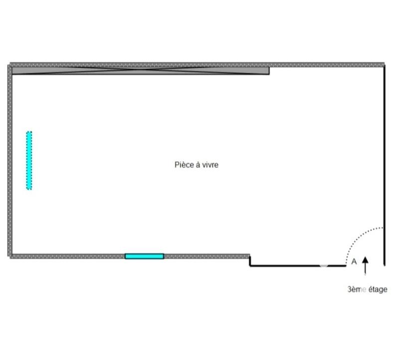 Duplex - 35 m² - 3 pièces