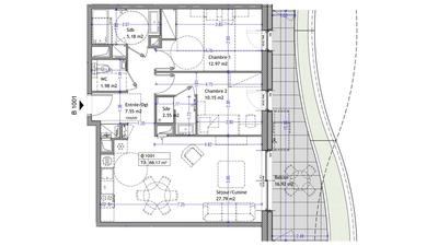 Appartement - 68 m² - 3 pièces