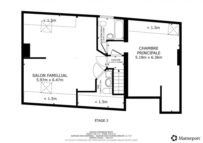 Appartement - 80 m² - 4 pièces