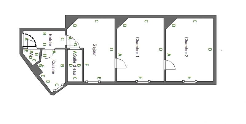 Appartement - 43 m² - 2 pièces