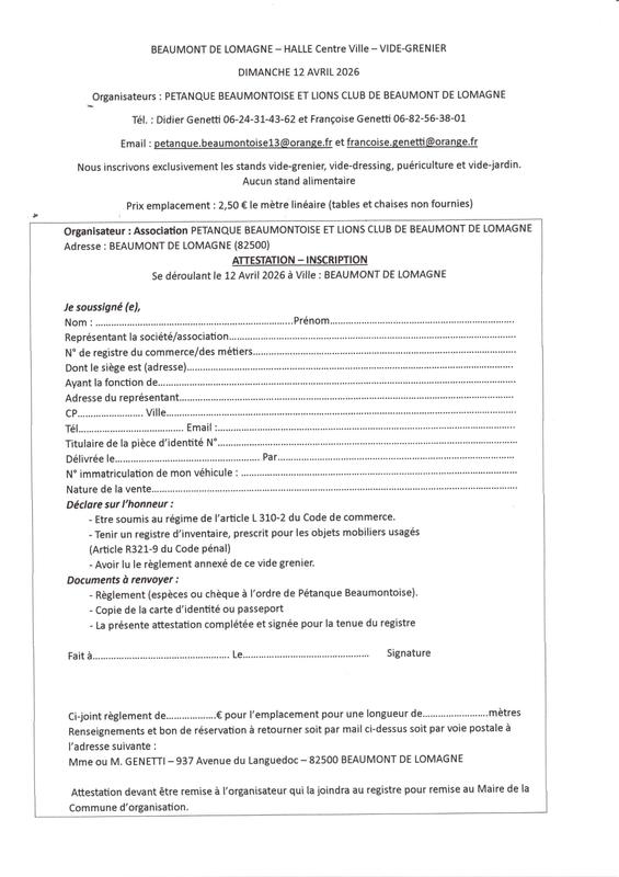 Vide greniers ,vide dressing, puériculture et vide jardin