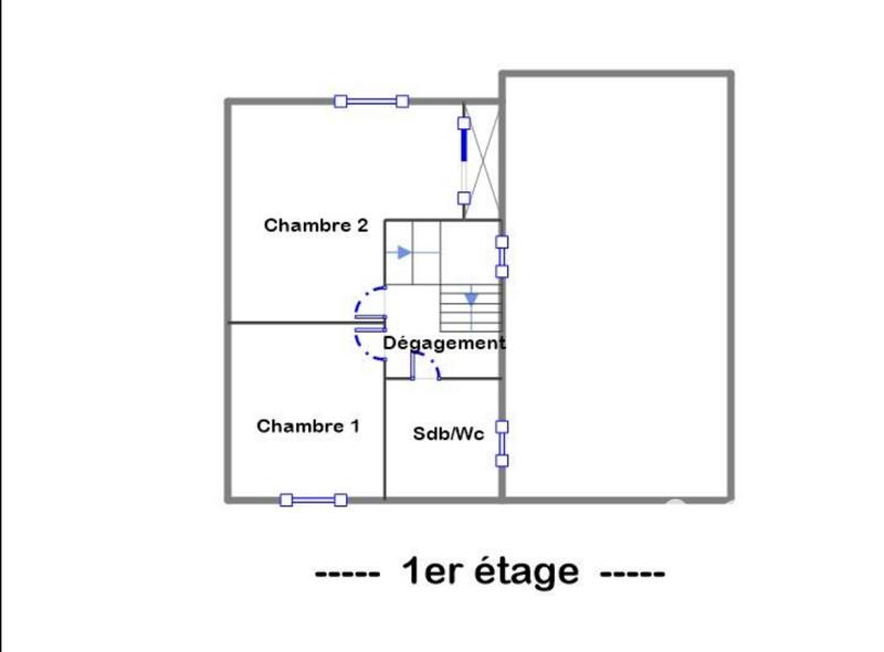 Maison - 60 m² - 3 pièces