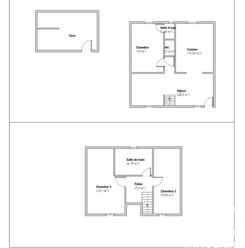 Maison - 89 m² - 4 pièces