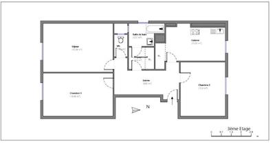 Appartement - 67 m² - 3 pièces
