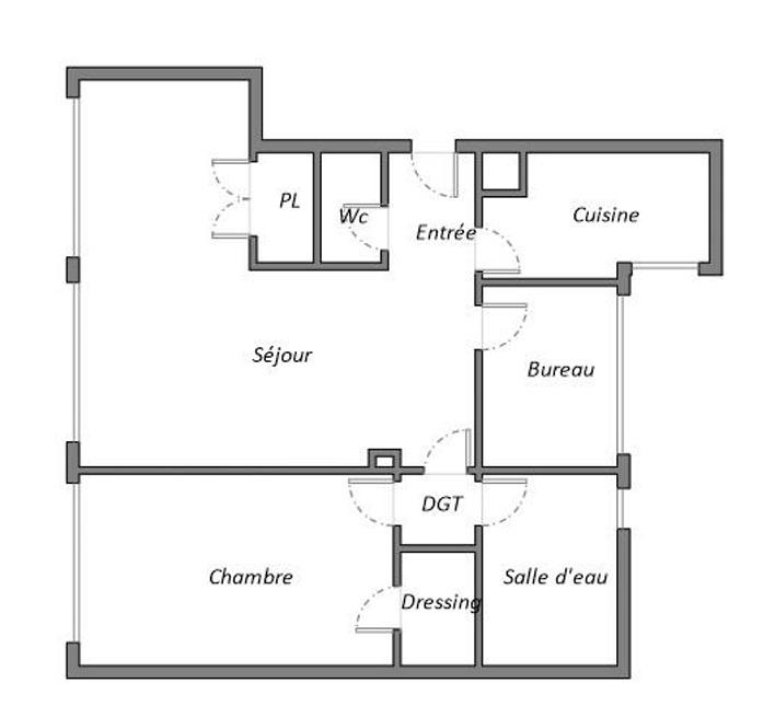 Appartement - 69 m² - 3 pièces