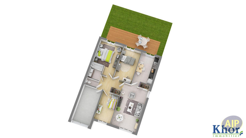 Maison - 80 m² - 4 pièces