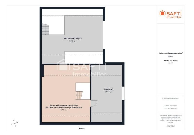 Appartement - 202 m² - 6 pièces