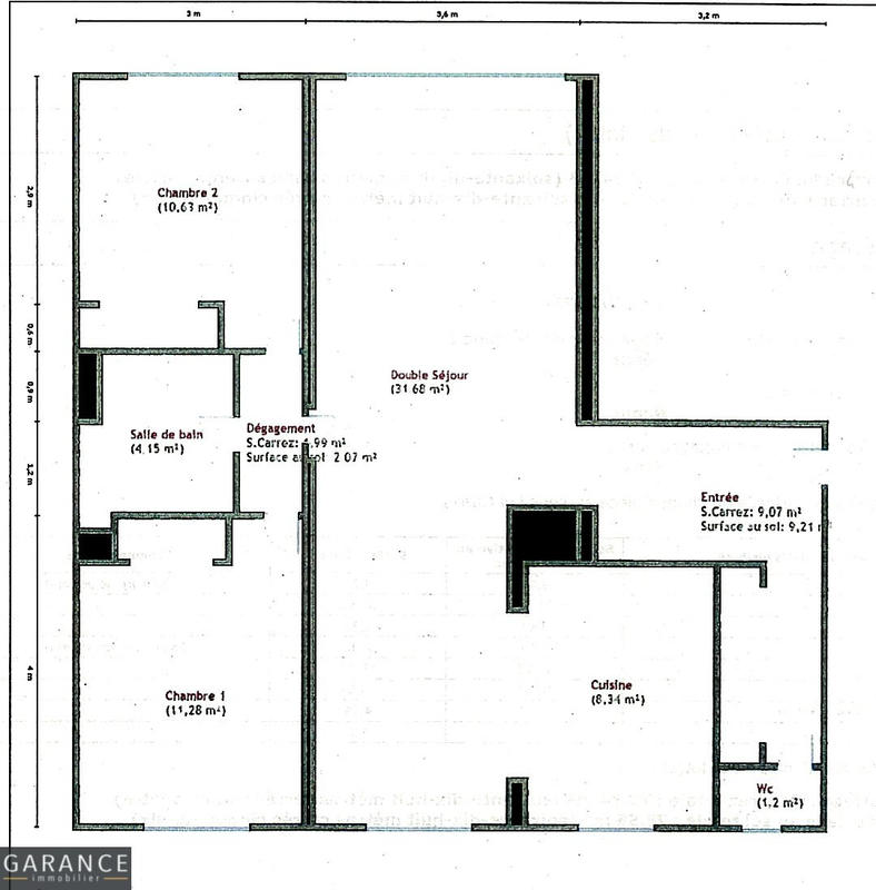 Appartement - 79 m² - 3 pièces