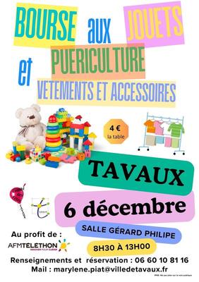 Bourse aux jouets, puériculture, vêtements